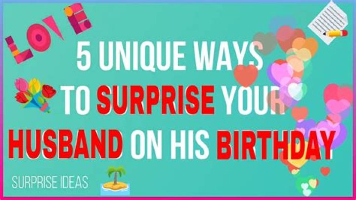 Surprise gifts for husband - How To Discuss